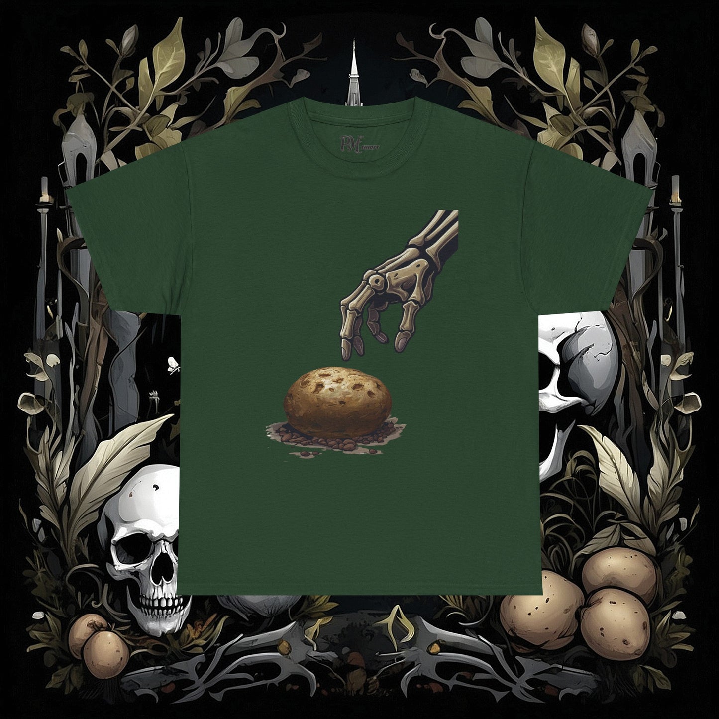 Front and Back Death's Potato Tee