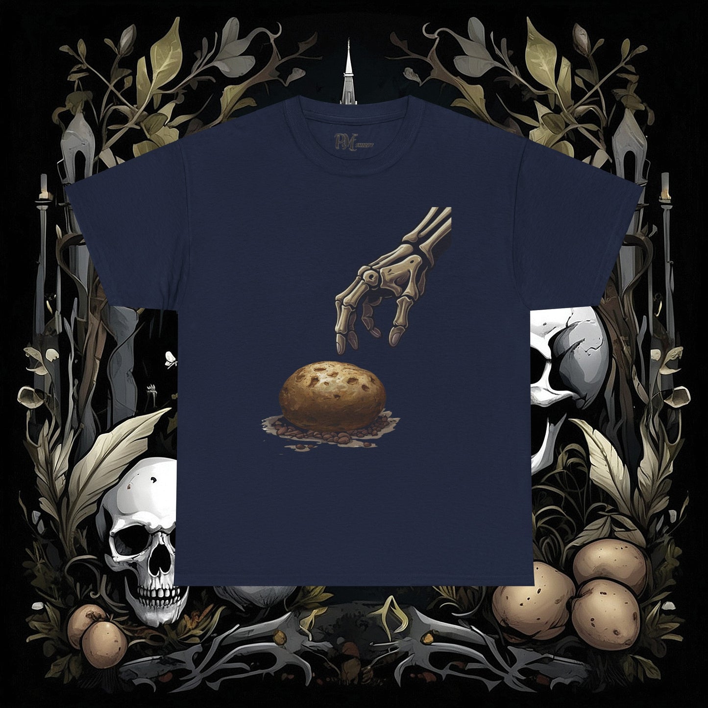 Front and Back Death's Potato Tee