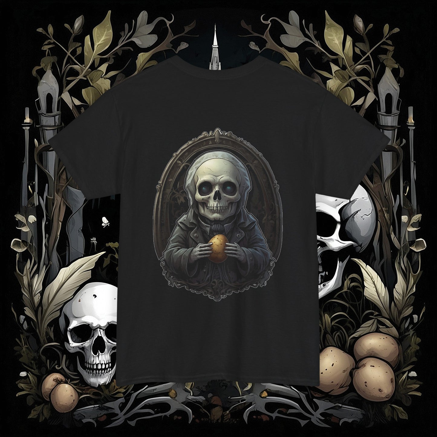 Front and Back Death's Potato Tee