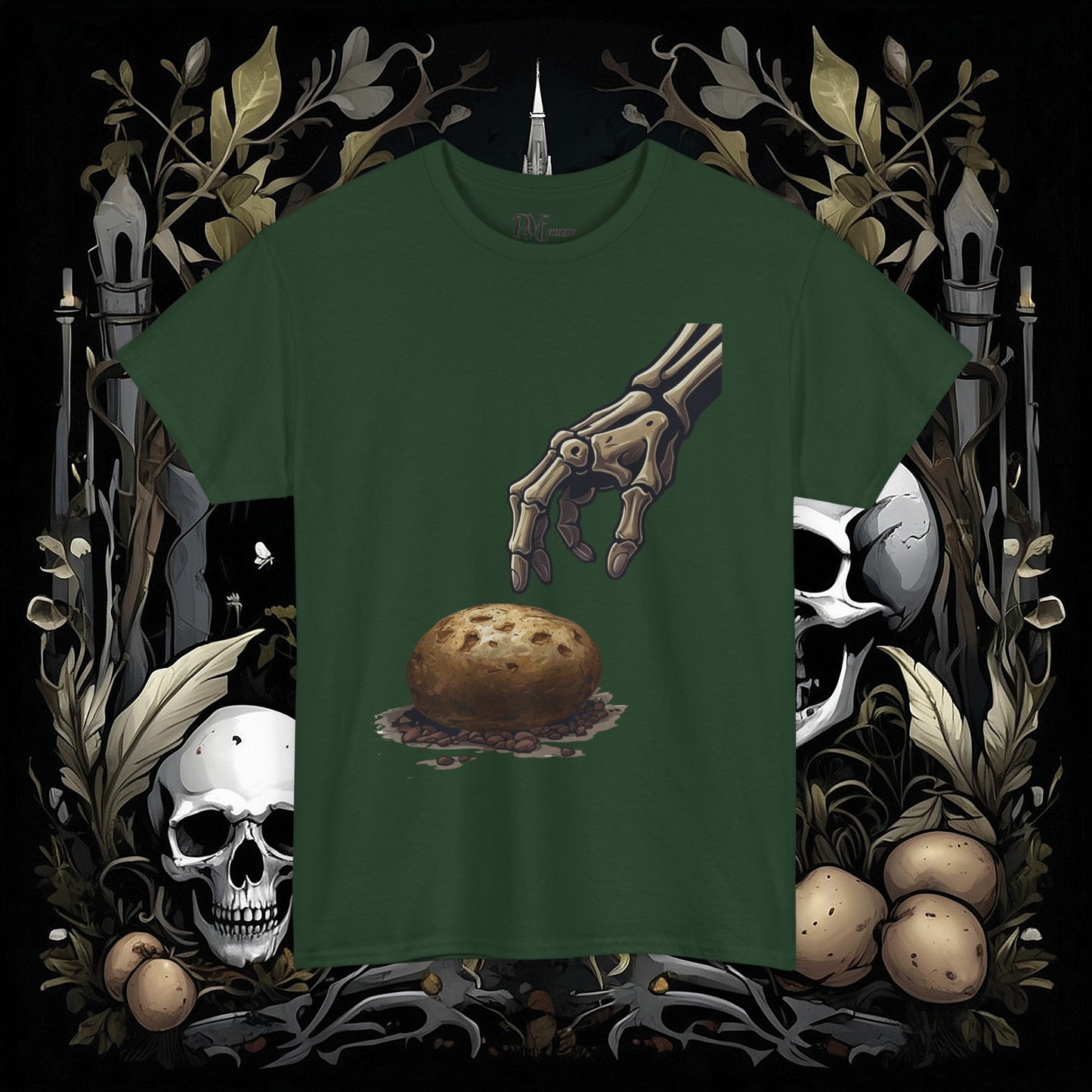 Front and Back Death's Potato Tee