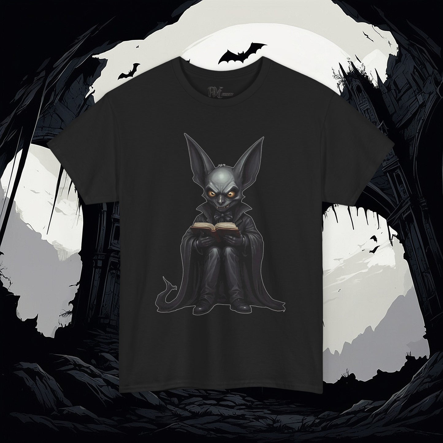 Vampire Bat Reading Tee