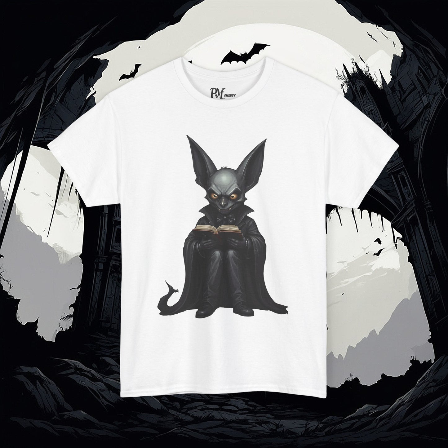 Vampire Bat Reading Tee