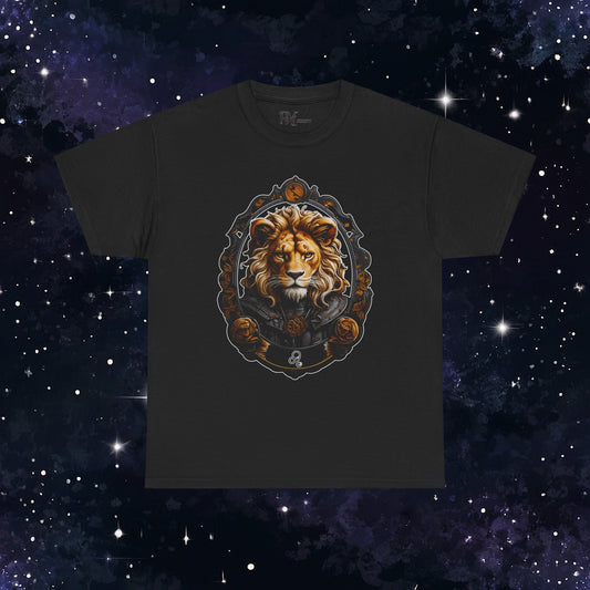 Gothic Leo Zodiac T-Shirt: Dark Style Graphic Tee