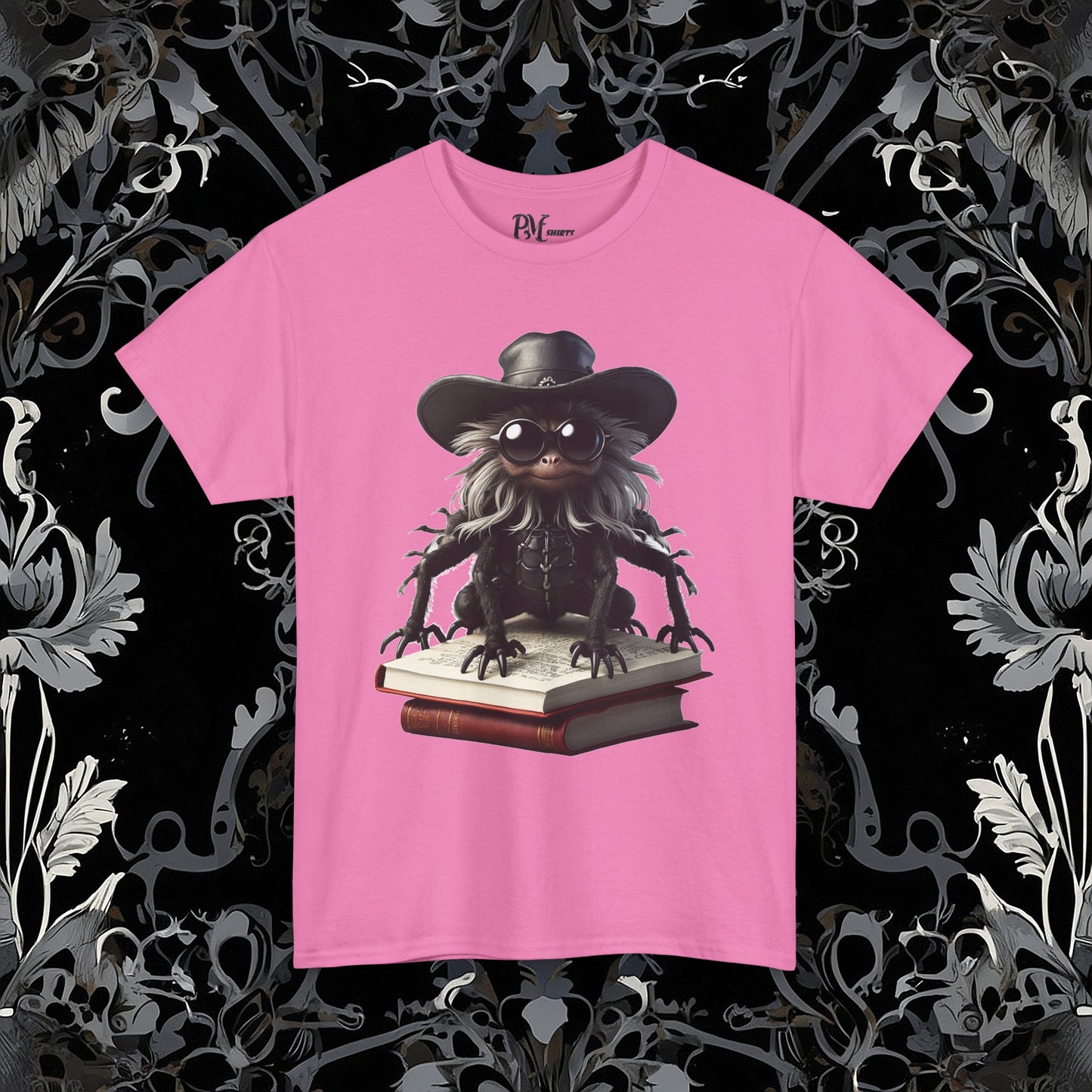 Goth Reading Spider T-Shirt | Dark Fantasy Tee