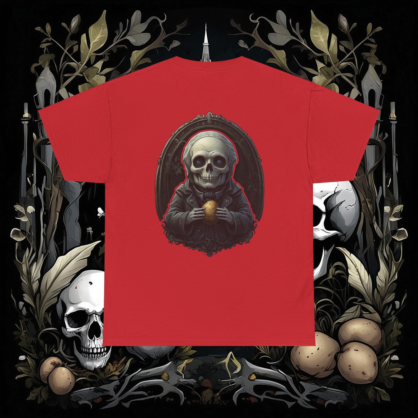 Front and Back Death's Potato Tee