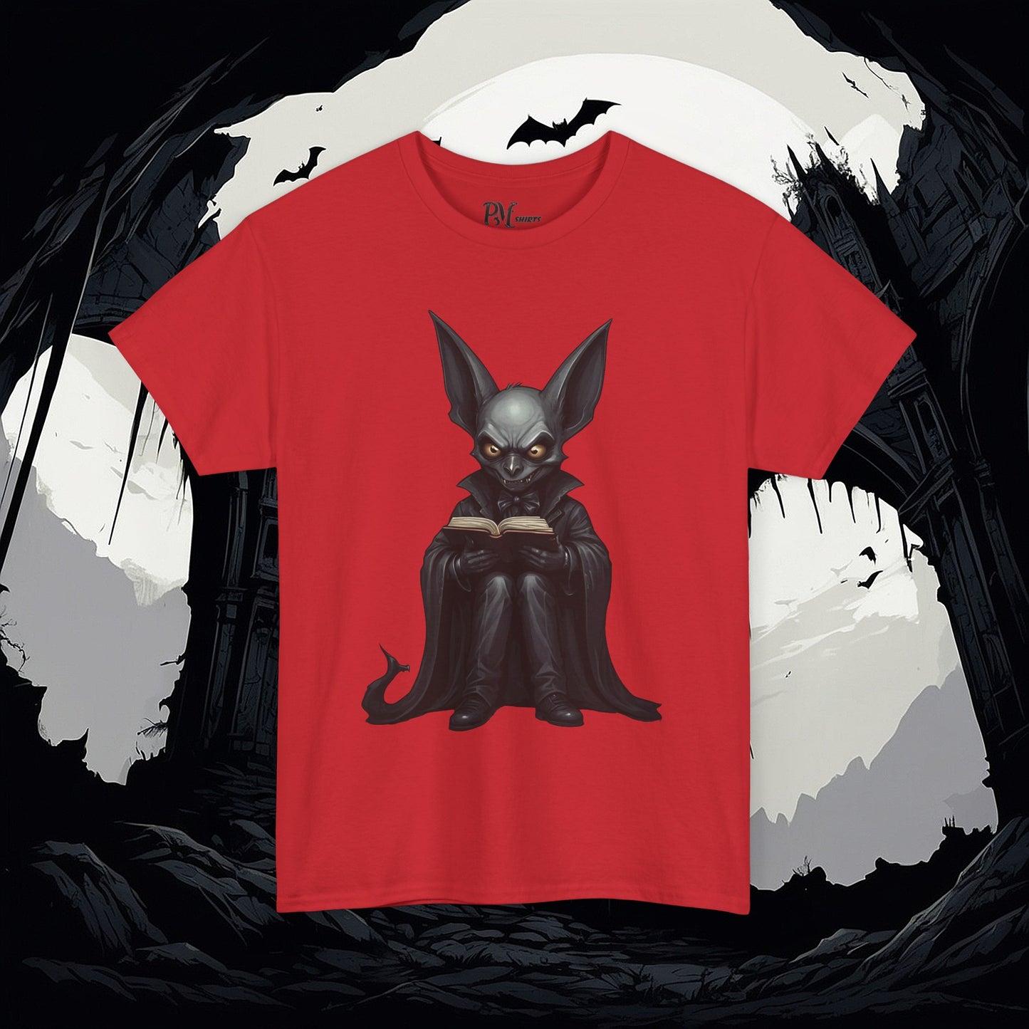 Vampire Bat Reading Tee