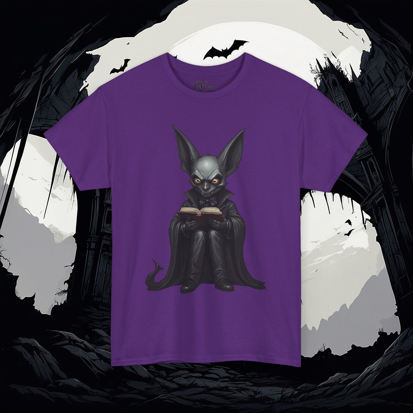 Vampire Bat Reading Tee