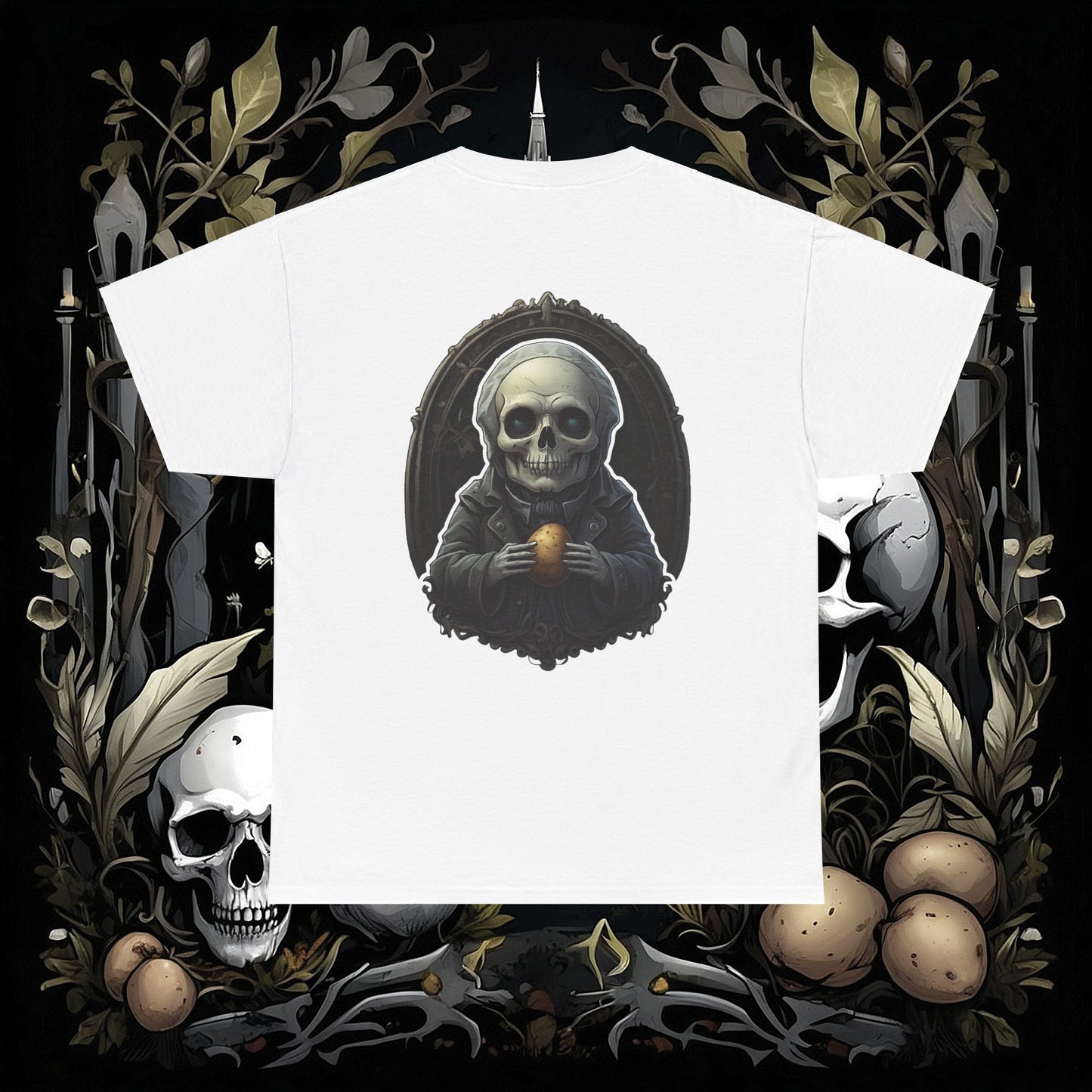 Front and Back Death's Potato Tee