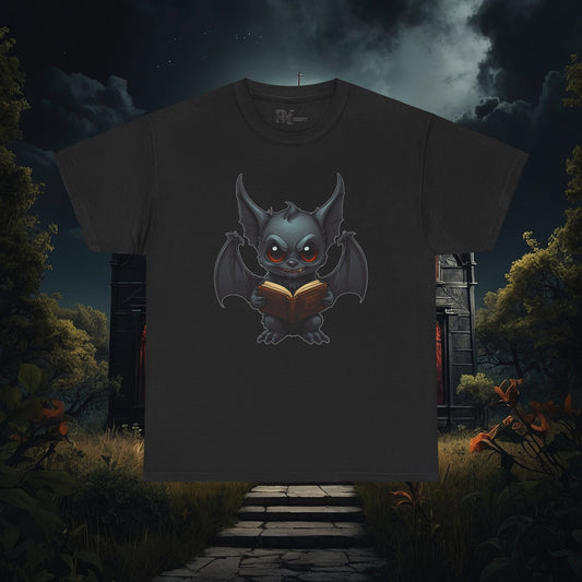 Gothic Bat Reading T-Shirt