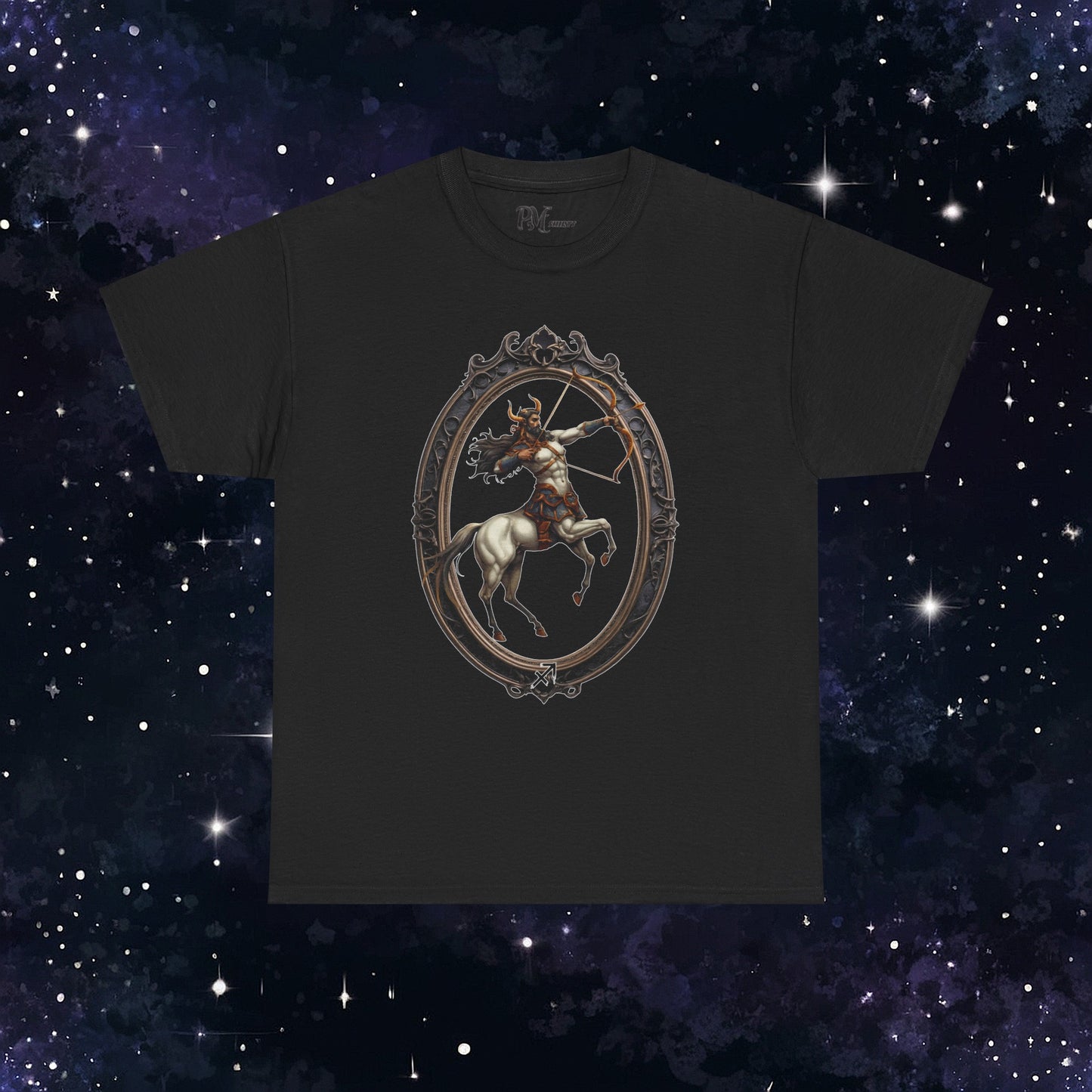 Gothic Sagittarius Zodiac T-Shirt: Dark Style Graphic Tee