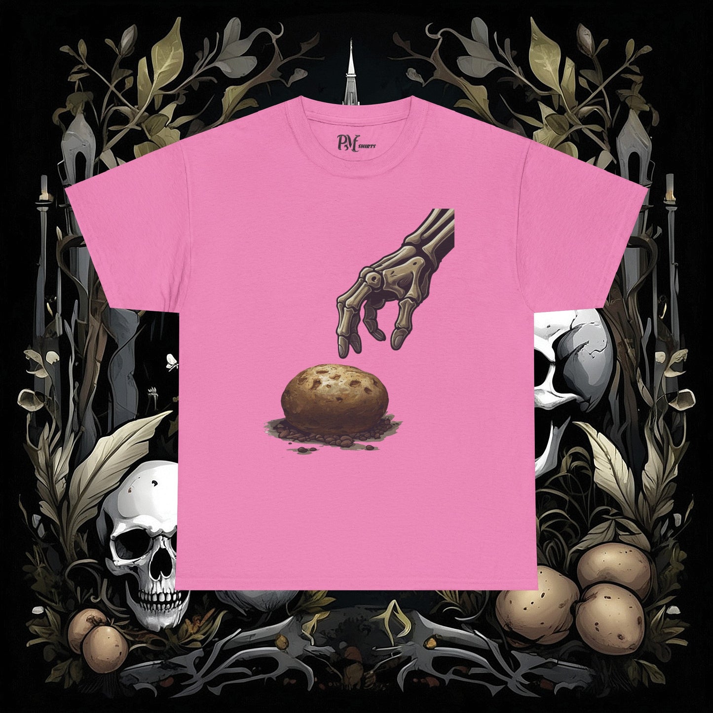 Front and Back Death's Potato Tee