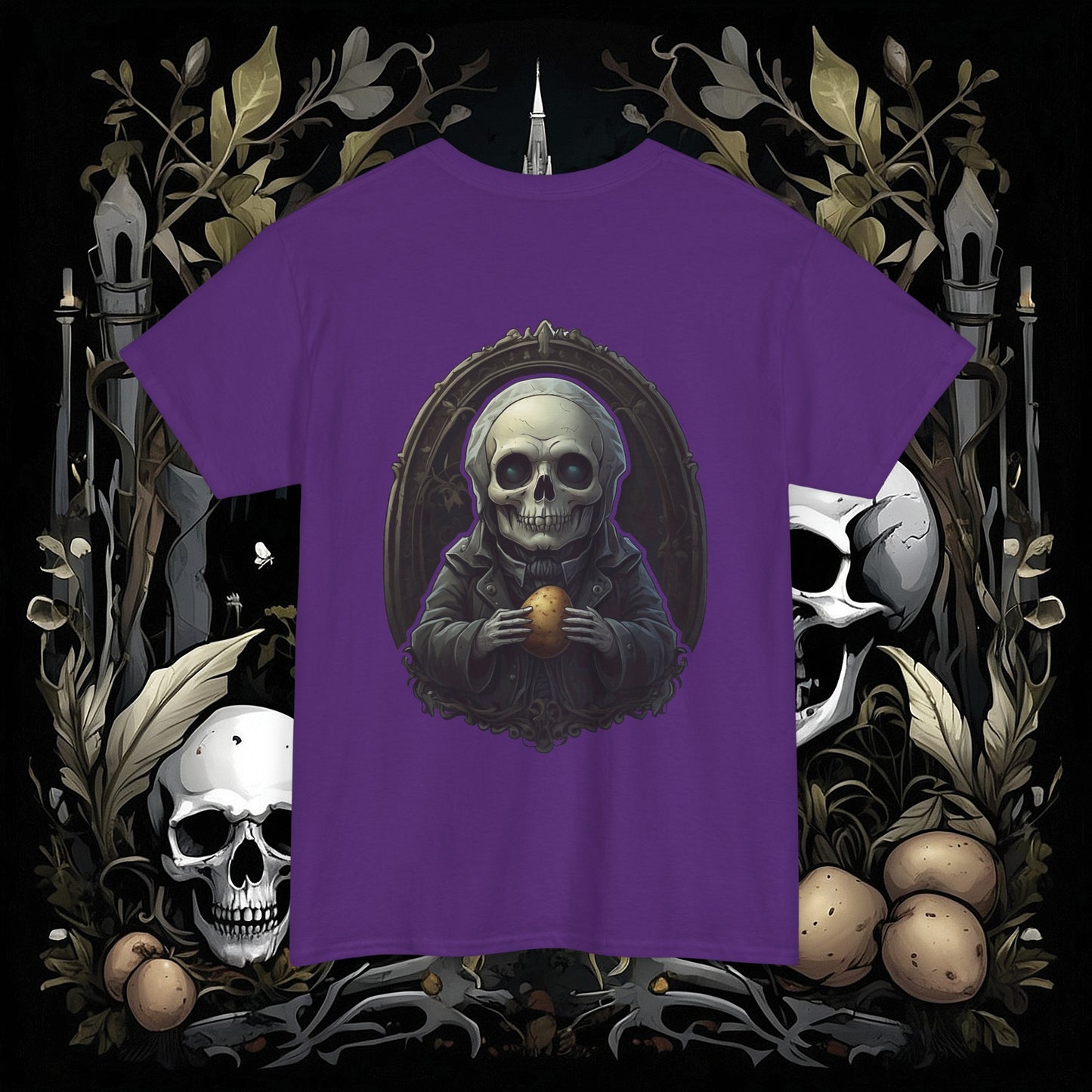 Front and Back Death's Potato Tee